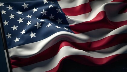 Patriotic U.S. Flag in 3D Animation