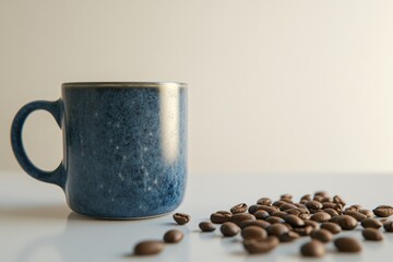 Coffee Cup with Coffee Beans