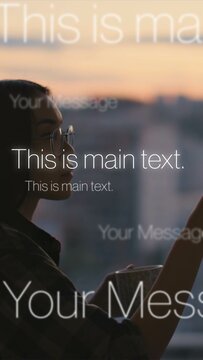 Vertical Documentary Text Word Cloud