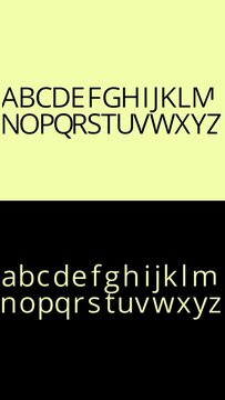 Vertical Letter Animations