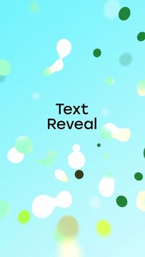 Vertical Reveal Transition with Shapes for Text