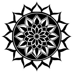 Modern Abstract Mandala Design 