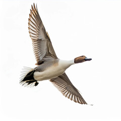 oiseau, canard pilet ,mâle, femelle, gibier, Anas acuta Linnaeus, en vol, chasse,  faune, nature, volant, animal, oiseau, eau, ailes, oie, sauvage, bec, empennage, oie, isolé, animal, mouche, vol, ail