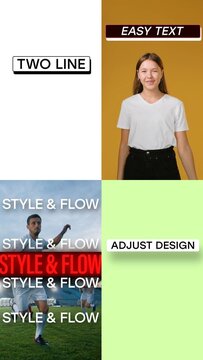 Vertical Two Line Dynamic Title Change