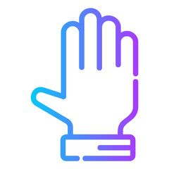 hand gesture Gradient icon