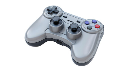 Modern Gaming Controller on White Background