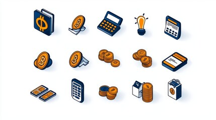 Financial Inclusion Icons for Accessible Services