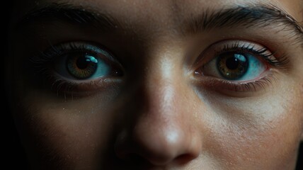 Fototapeta premium Eyes, Cornea, Pupil, Universe, Nationalities, Blue, Brown, Green, Gray, Crystals