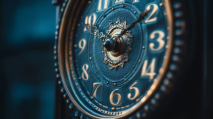 Antique clocks, wallpaper, a long-lived timepiece