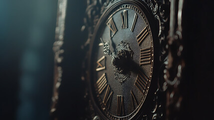 Antique clocks, wallpaper, a long-lived timepiece