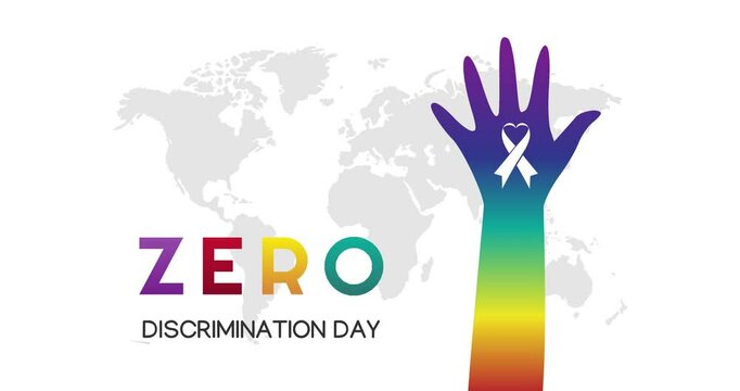 zero discrimination day motion video, ideal for zero discrimination day celebration
