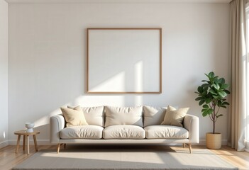 modern living room with sofa