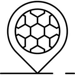 Fototapeta premium Stadium Map Icon