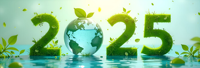 World Water Day in 2025. Eco-friendly waste recycling and saving our planet and the environment. Earth Day. Blurred background, shallow depth of field