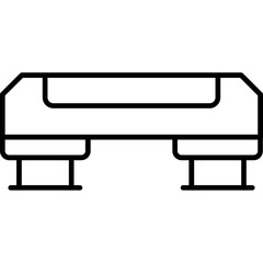 Fototapeta premium Step Platform Icon