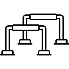 Parallette Bars Icon
