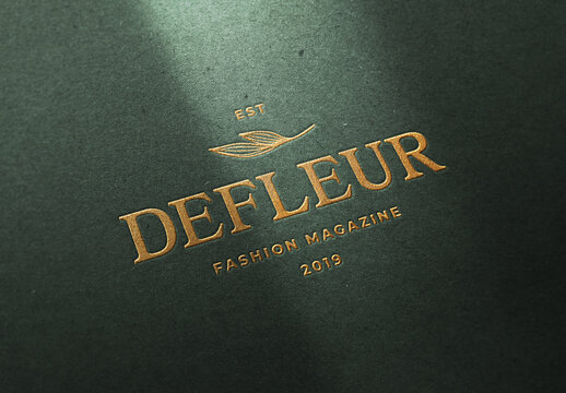 Craft Paper Logo Mockup