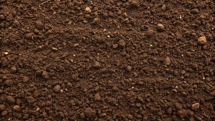 Freshly cultivated soil ground seamless texture pattern for minimalist background wall