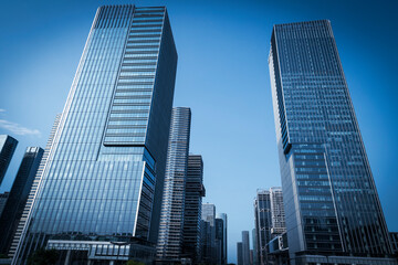 Modern office building in the financial center