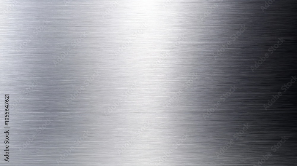 Aufkleber smooth metallic surface with a brushed texture, reflecting light and showcasing a gradient from dark