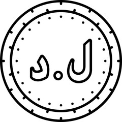 Libyan Dinar Icon