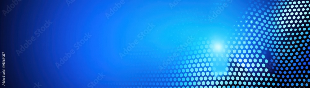 Poster abstract blue digital background featuring a gradient of dotted patterns, perfect for technology, ar