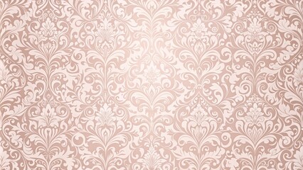 Pale pink wallpaper with intricate scrollwork and ornate details, homedecorinspo, refined, palepinkwallpaper, interiordesignideas, wallart