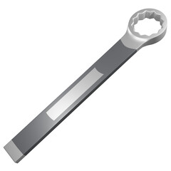 3D Ring Box Wrench Illustration – Realistic Tool Design for Mechanics and DIY Projects