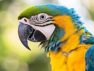 Fototapeta premium Close-Up Parrot Photography Capturing Texture