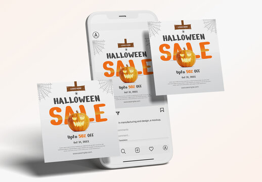 Halloween Social Media Post Design