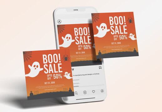 Halloween Social Media Post Layout