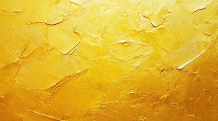 Luminous golden texture contrasted against a vibrant yellow backdrop