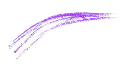 Purple pencil line drawing on transparent background.