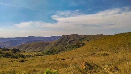 Beautiful mountains in the mountains of Minas Gerais, Brazil. The name is Serra da Calcada and it is next to the city of Belo Horizonte