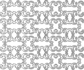 Vector sketch illustration silhouette design of modern classic vintage abstract background pattern