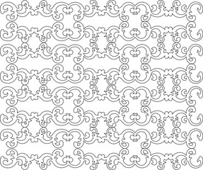 Vector sketch illustration silhouette design of modern classic vintage abstract background pattern