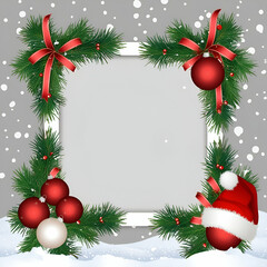 Merry Christmas and happy New Year abstract background, Winter holiday theme copy space