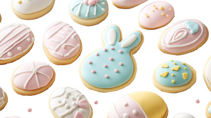 Fototapeta premium Easter cookies on a transparent background