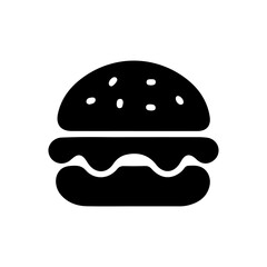 Burger icon set, cheese burger Symbol.