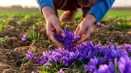Sustainable Saffron Harvesting in Picturesque Iran