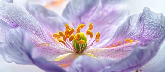 beautiful Flowers Highly Detailed Shot On A White Background Macro Picture