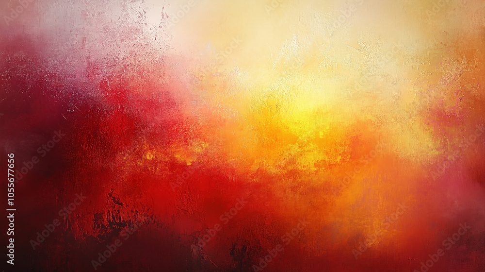 Poster abstract background featuring soft red and yellow tones with a light gradient and a blurred texture 