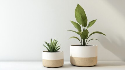 Minimalist plant pot for kitchen decor
