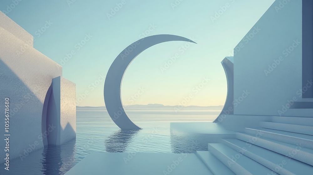 Poster geometric balance streamlined function approximation in minimalist aesthetics