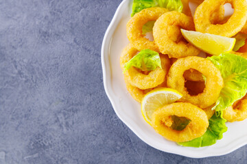 fried onion rings or calamari rings