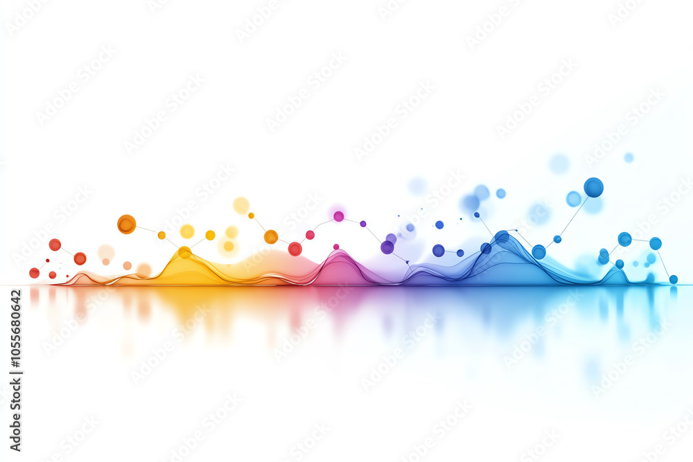 Poster graph with value and price lines diverging, representing pricing trends in market value