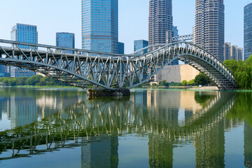 Fototapeta premium The urban skyline of Shaoxing, Zhejiang, China