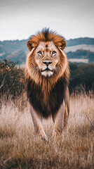 portrait of a lion