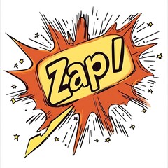Cartoon comic speech bubble saying "Wow!" on a white background.