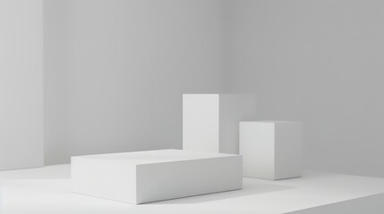 E-commerce product white display background offers a clean and professional look. Ideal for showcasing various products and attracting customers